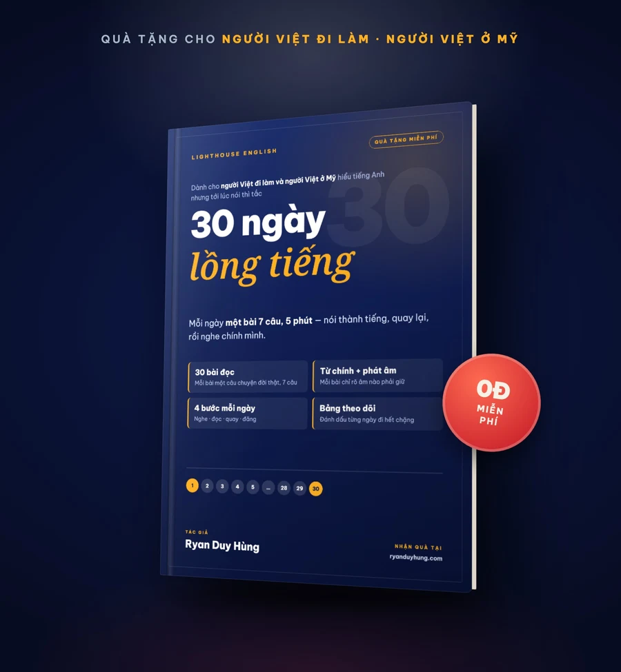 Bộ 30 ngày lồng tiếng của thầy Ryan Duy Hùng